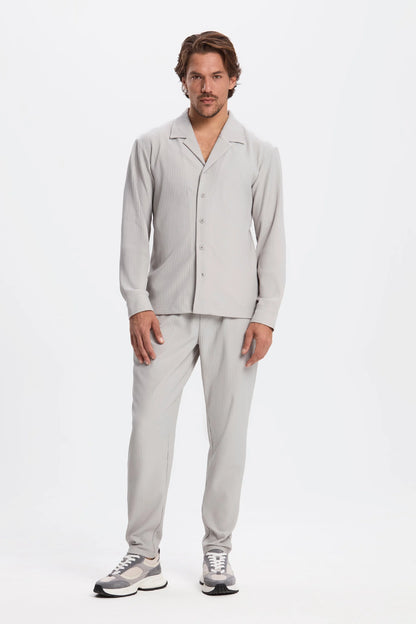 THE PLEATED LS SHIRT