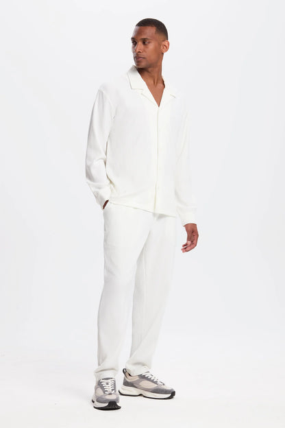 THE PLEATED LS SHIRT